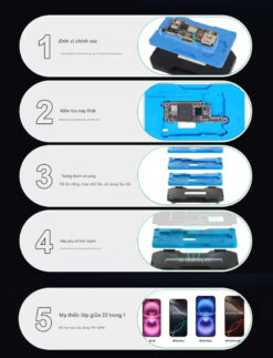 Đế làm chân viền Relife RL-601T iPhone 12 – 16 ProMax có hút nam châm, không cần giữ tay