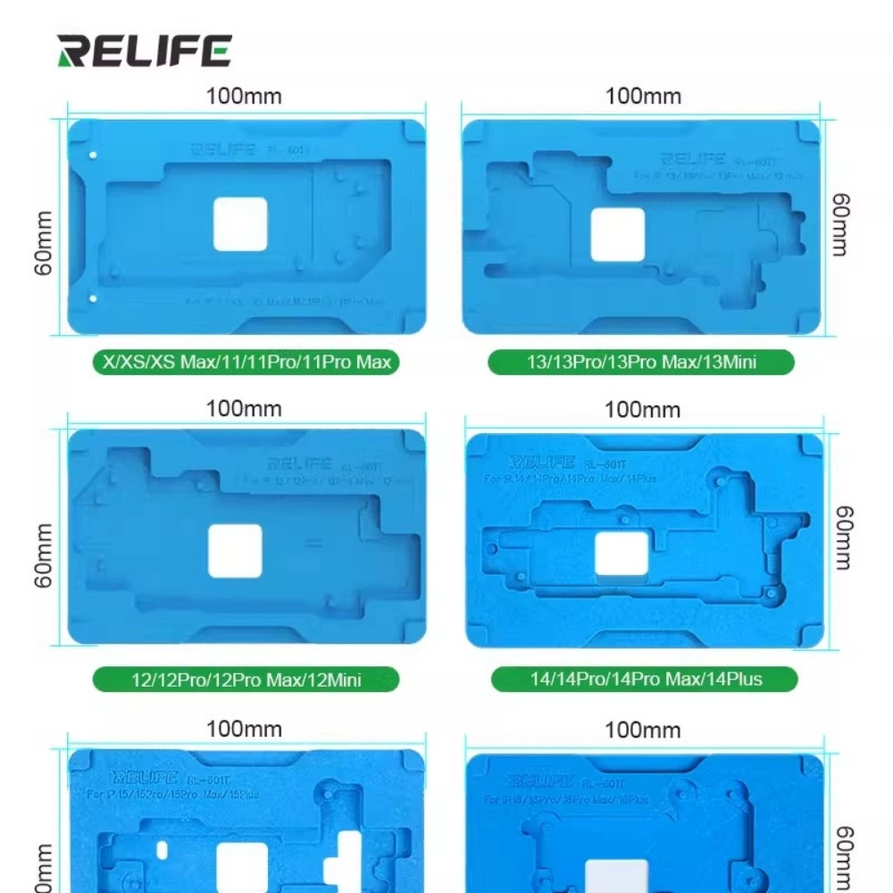 de lam chan vien relife rl-601t - 1 Đế làm chân viền Relife RL-601T iPhone 12 – 16 ProMax có hút nam châm, không cần giữ tay