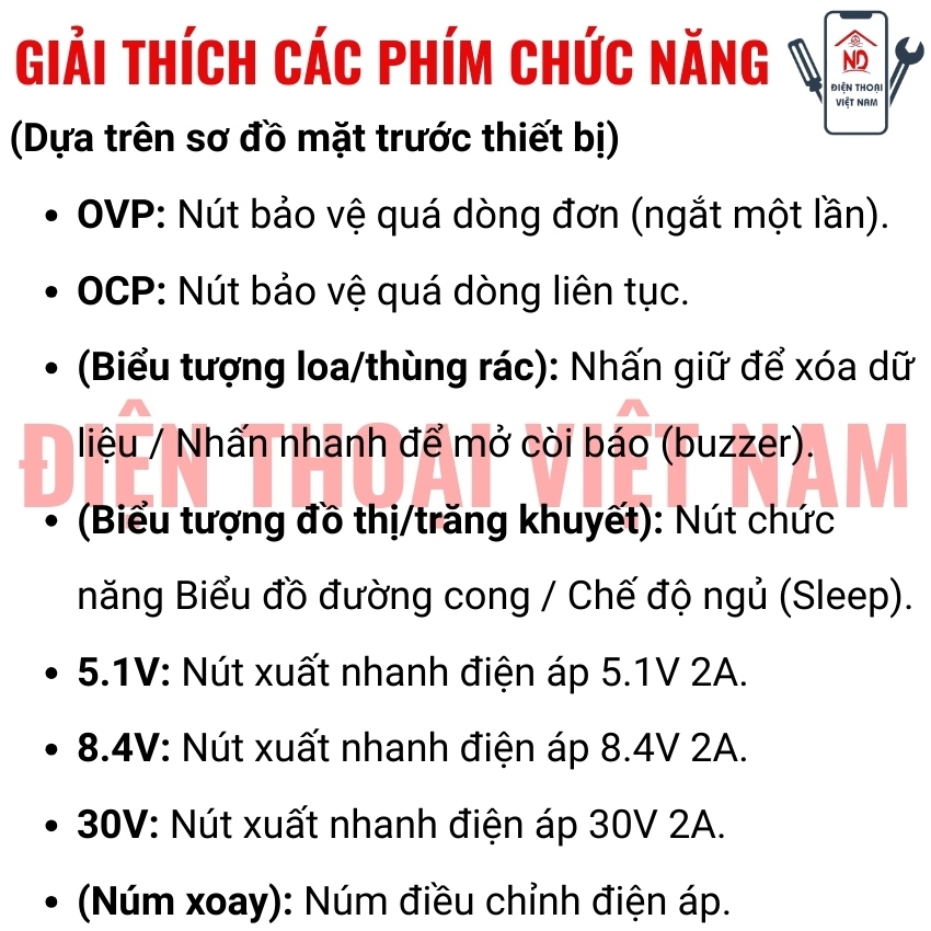 Máy cấp nguồn Kaisi P5 đồng hồ 30V 5A - Ảnh 7