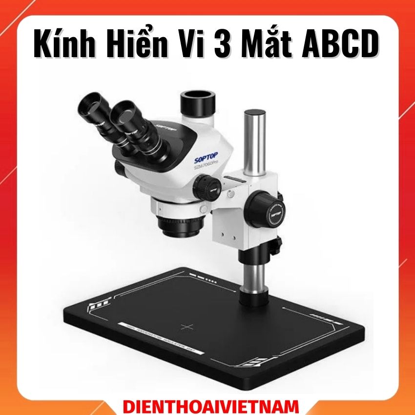 Kính hiển vi 3 mắt ABCD phóng đại 60X