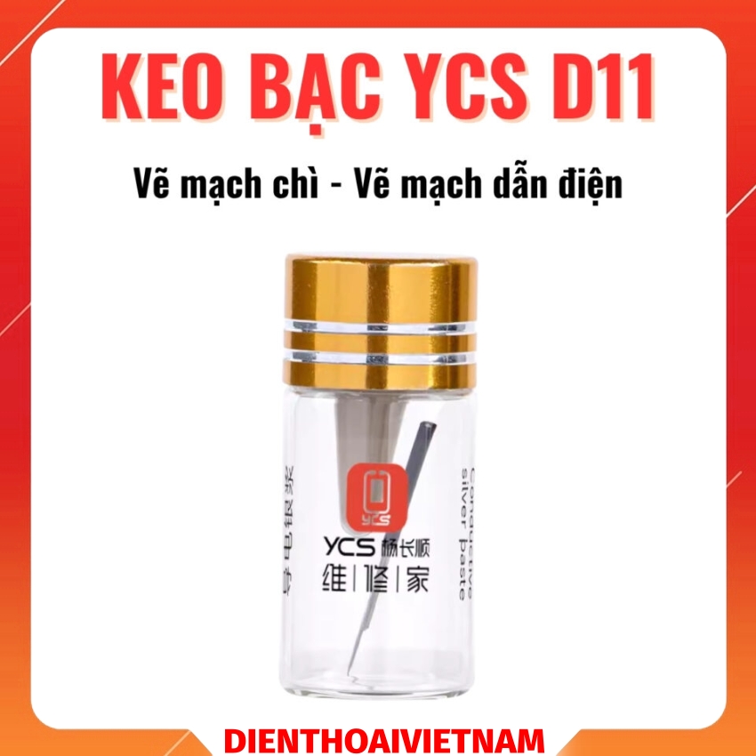 keo bac ycs d11 - 1 Keo bạc nano YCS D11 vẽ mạch chì, vẽ mạch dẫn điện