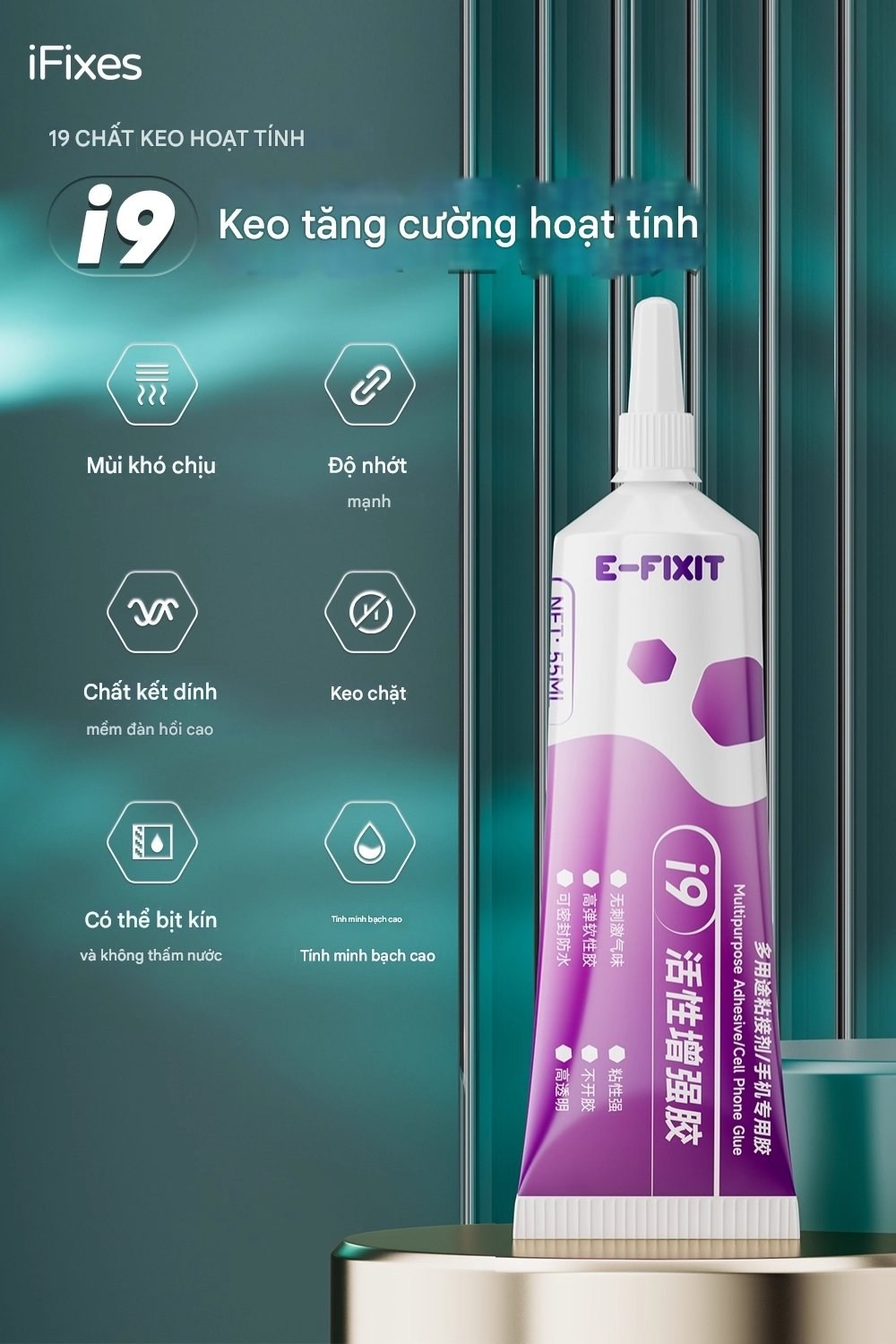 keo i9 e-fixit - 1 Keo i9 E-Fixit dán điện thoại đa năng