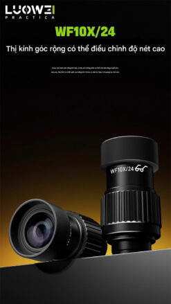 Kính hiển vi Luowei LW-TR-B3TV 3 mắt, phóng đại 68X