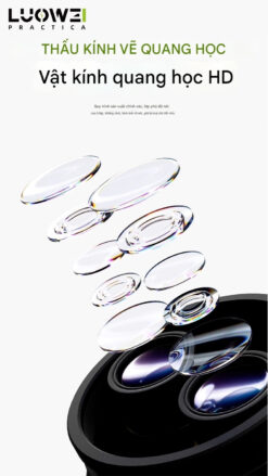 Kính hiển vi Luowei LW-TR-B3TV 3 mắt, phóng đại 68X