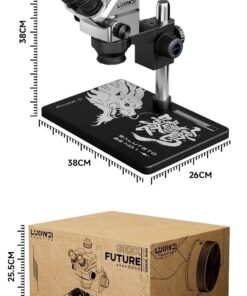 Kính hiển vi Luowei LW-TR-B3TV 3 mắt, phóng đại 68X