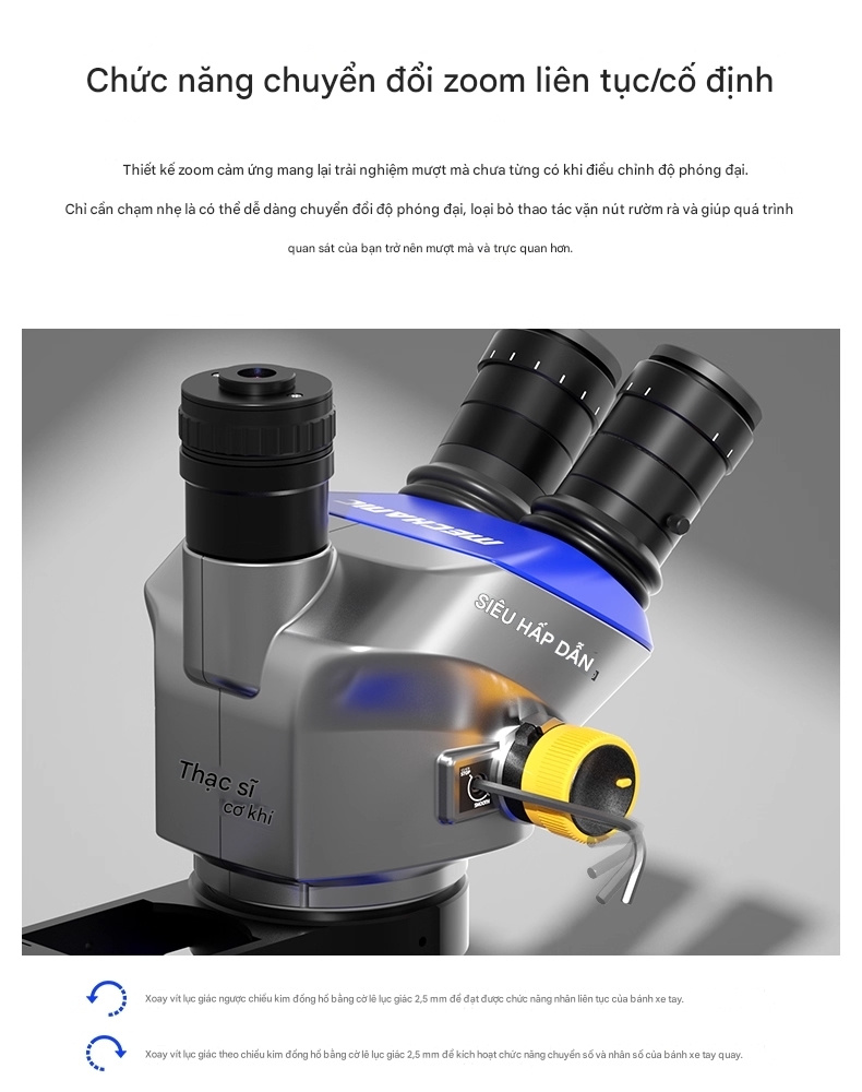 kinh hien vi mechanic super x pro - 1 Kính hiển vi Mechanic Super X Pro-TSD 3 mắt, phóng đại 52X