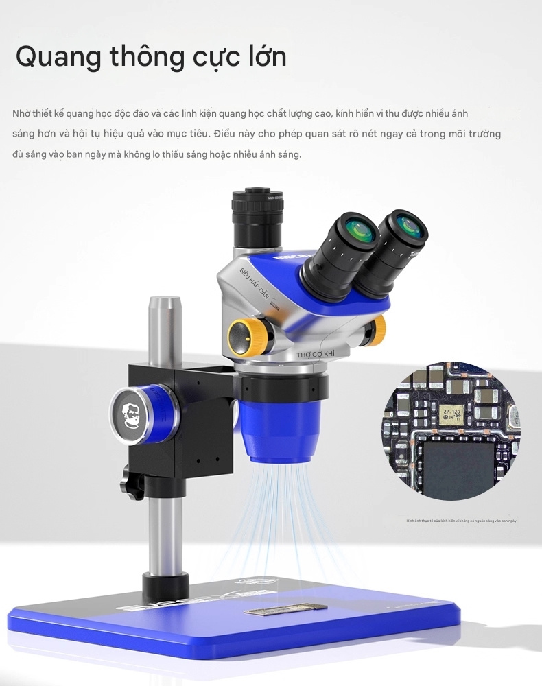 kinh hien vi mechanic super x pro - 1 Kính hiển vi Mechanic Super X Pro 3 mắt, phóng đại 52X