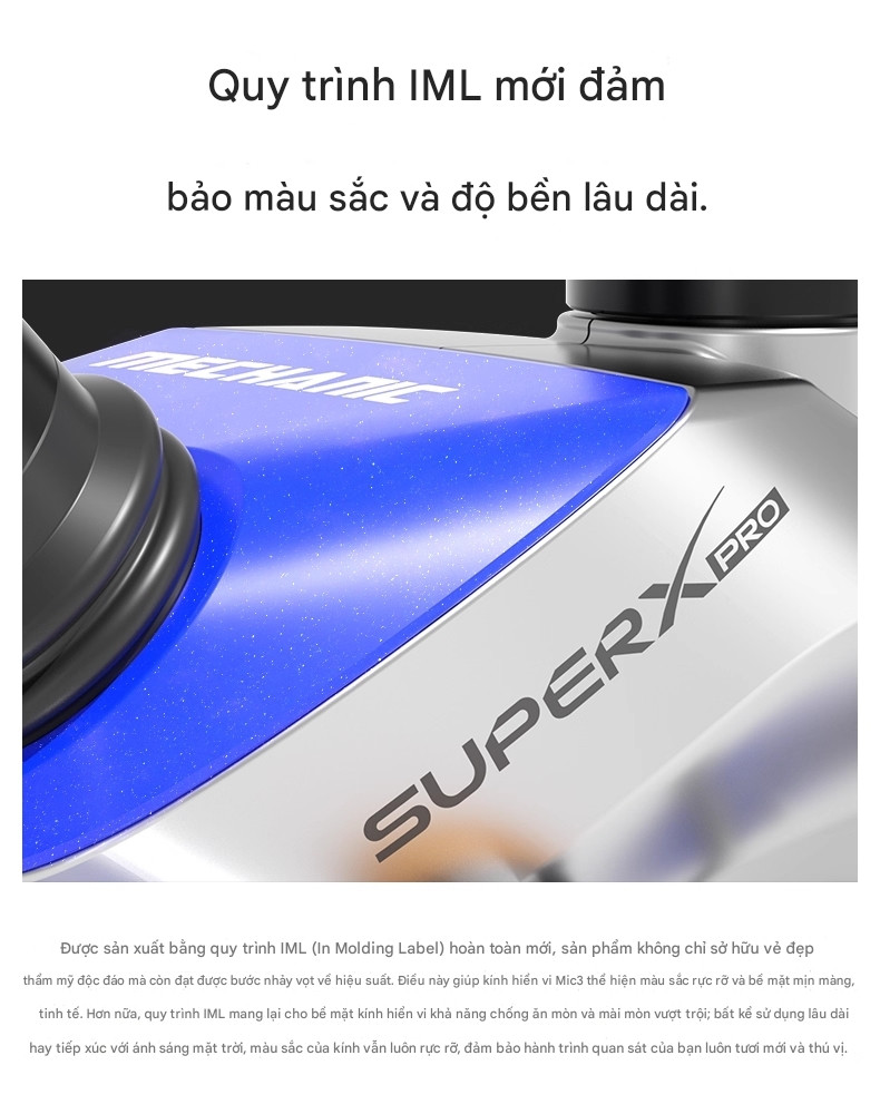 kinh hien vi mechanic super x pro - 1 Kính hiển vi Mechanic Super X Pro-TSD 3 mắt, phóng đại 52X