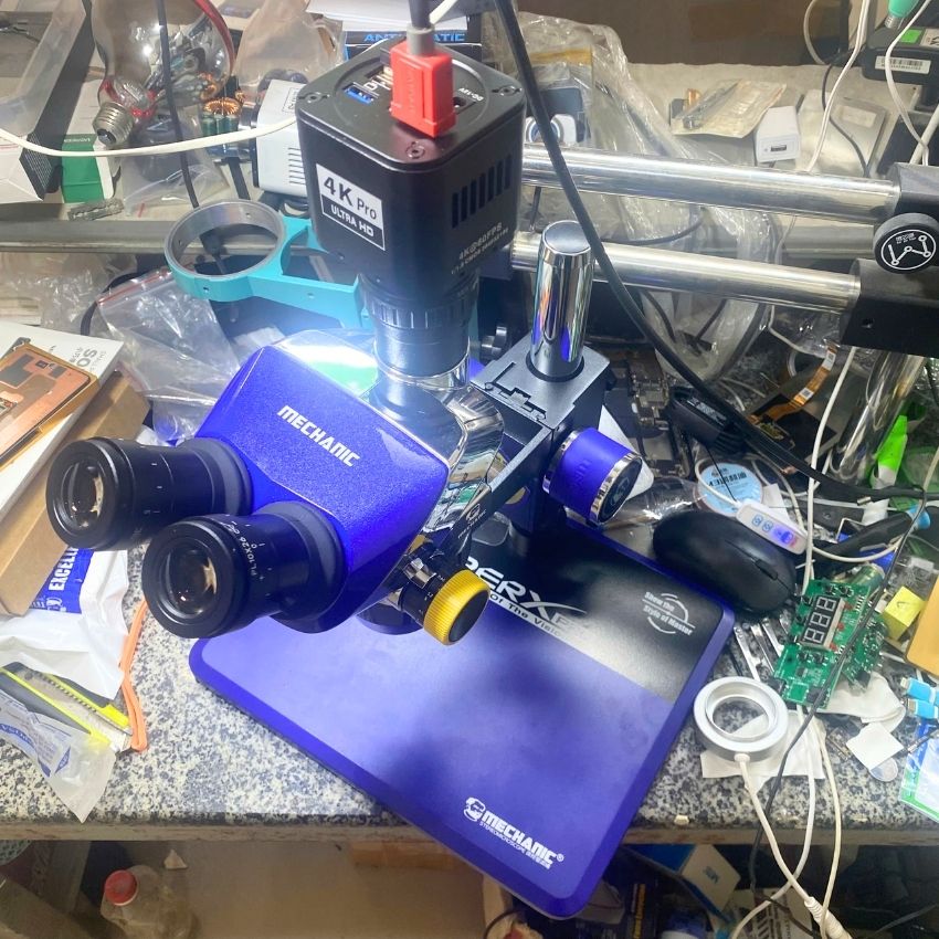 kinh hien vi mechanic super x pro-b11 - 1 Kính hiển vi Mechanic Super X Pro-B11 3 mắt, phóng đại 52X