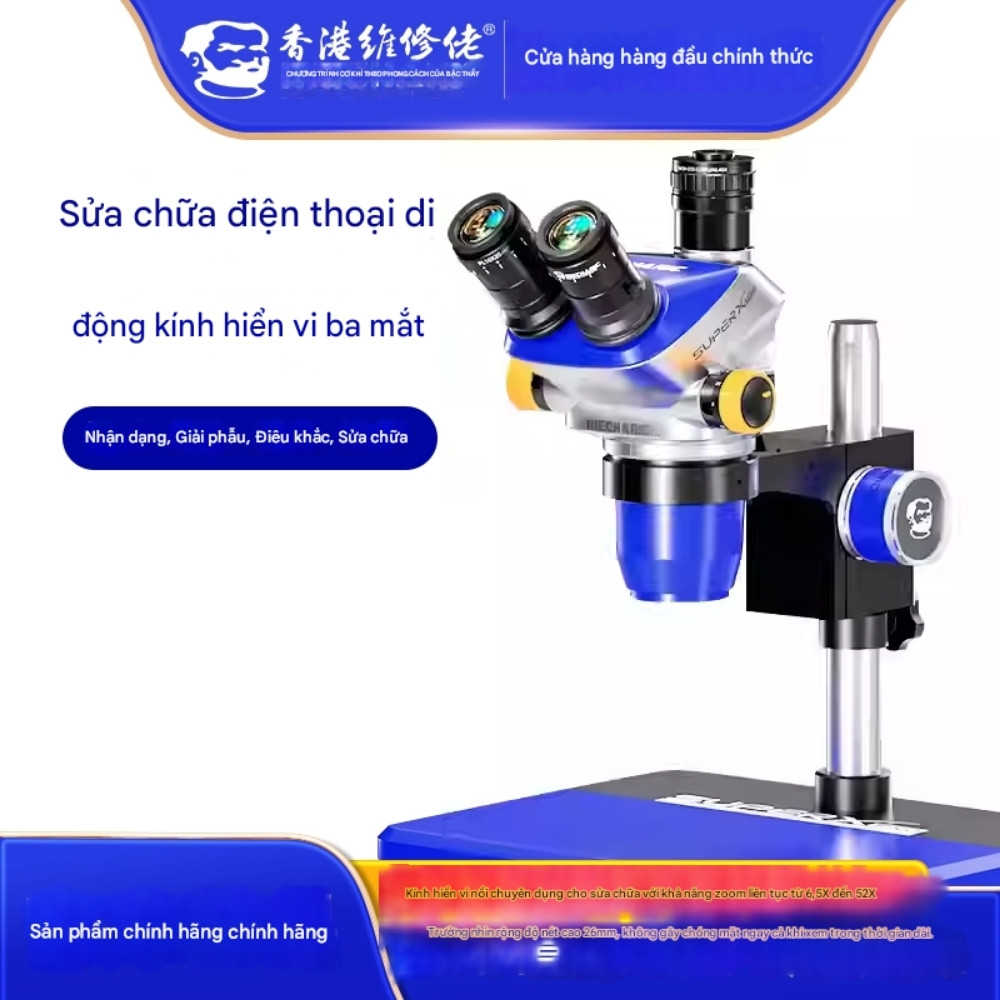 kinh hien vi mechanic super x pro - 1 Kính hiển vi Mechanic Super X Pro 3 mắt, phóng đại 52X