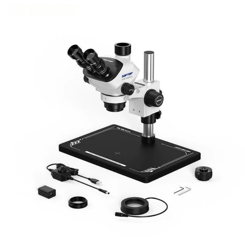 Kính hiển vi SOPTOP SZM-7060Pro 3 mắt, phóng đại 60X