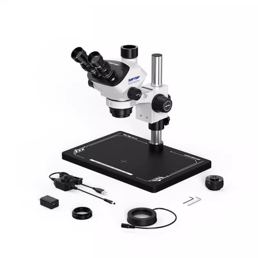 Kính hiển vi SOPTOP SZM-7060Pro 3 mắt, phóng đại 60X