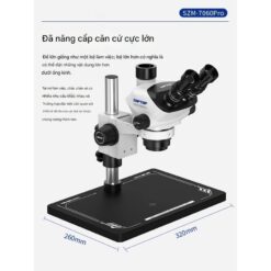 Kính hiển vi SOPTOP SZM-7060Pro 3 mắt, phóng đại 60X