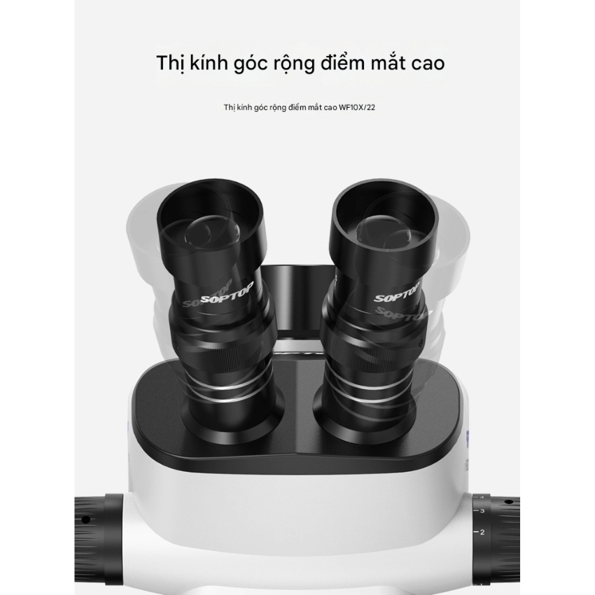Kính hiển vi SOPTOP SZM-7060Pro 3 mắt, phóng đại 60X