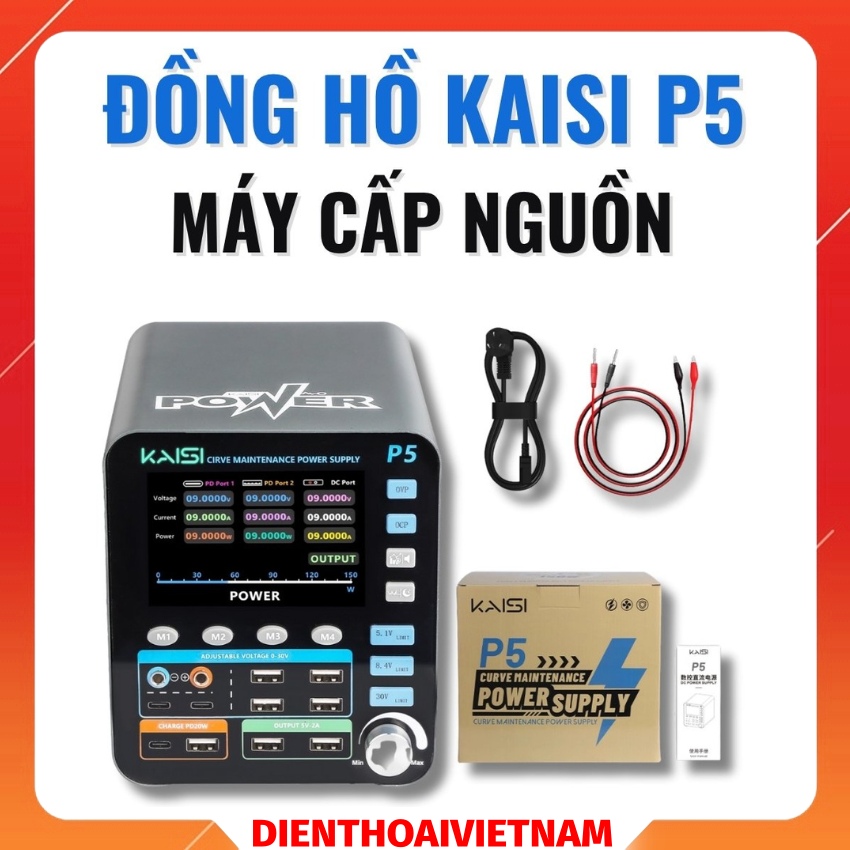 may cap nguon kaisi p5 - 1 Máy cấp nguồn Kaisi P5 đồng hồ 30V 5A