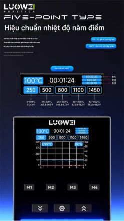 Máy hàn LOUWEI SS-01 200W - hỗ trợ tay hàn C210