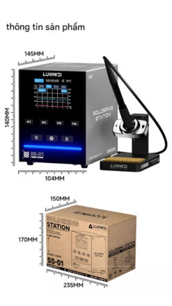 Máy hàn LOUWEI SS-01 200W - hỗ trợ tay hàn C210