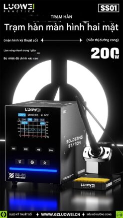 Máy hàn LOUWEI SS-01 200W - hỗ trợ tay hàn C210