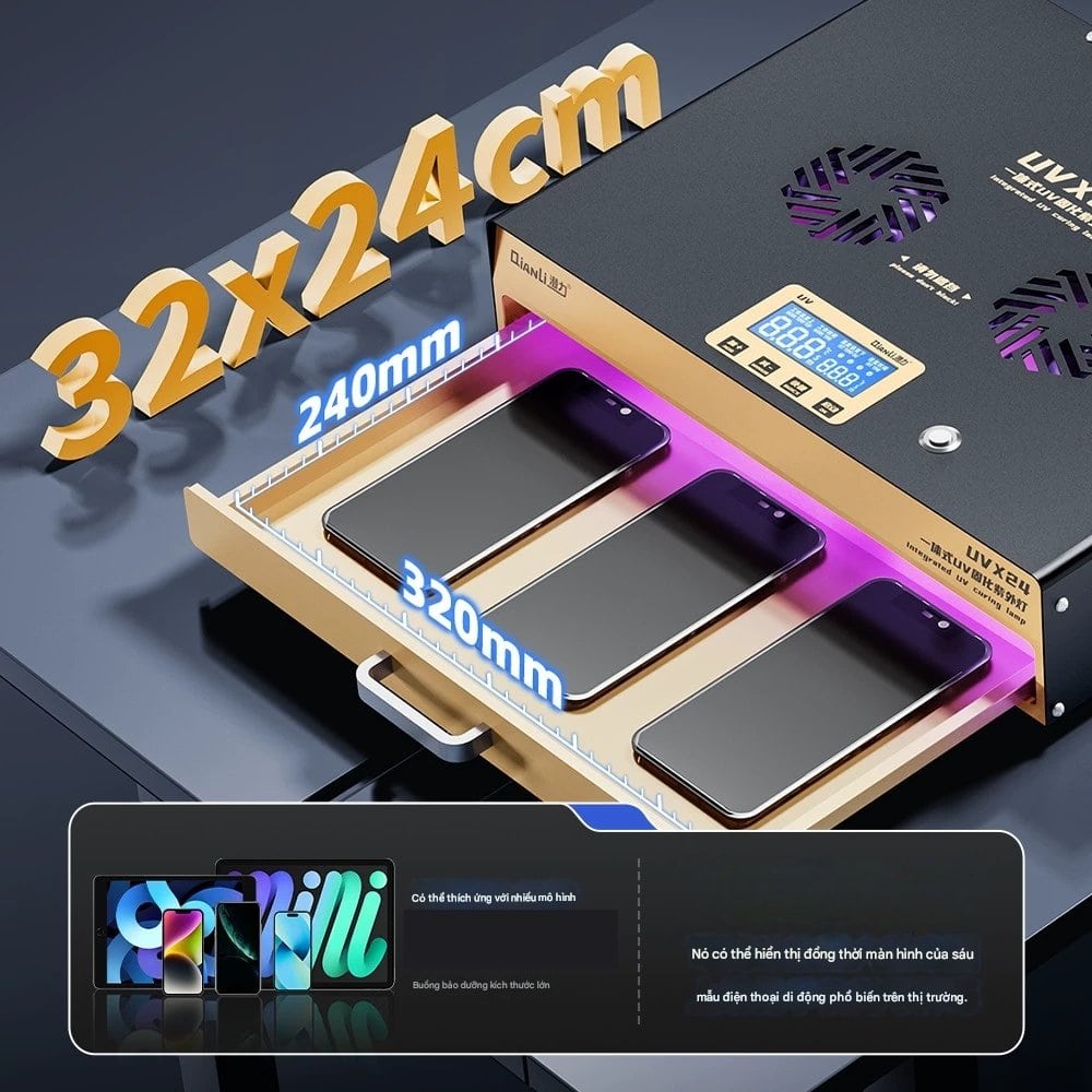 may hap uv qianli UVX24 - 4 Nồi hấp UV QianLi UVX24