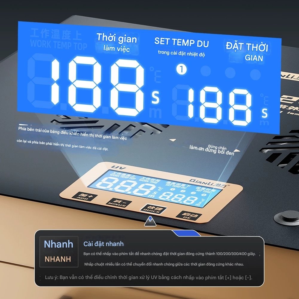 may hap uv qianli UVX24 - 4 Nồi hấp UV QianLi UVX24