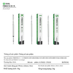 Mũi Hàn C210 2UUL FIND210 K I S Cong Thẳng Dao
