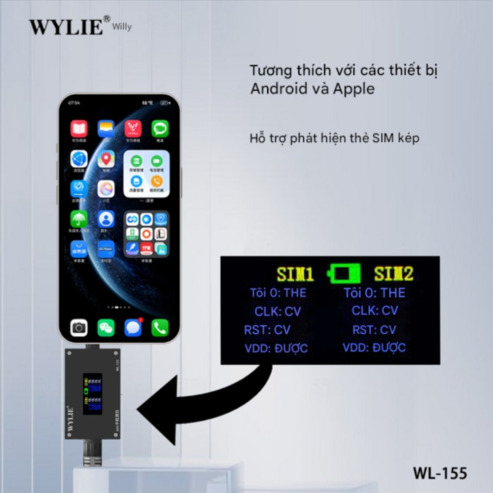 test sim wylie wl-155 - 9