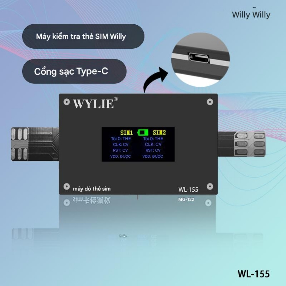 test sim wylie wl-155 - 9 Máy test sim Wylie WL-155 đa năng iPhone, Android