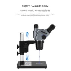Kính hiển vi Mechanic Mastergo MG 71 Ultra 3 mắt, phóng đại 45X