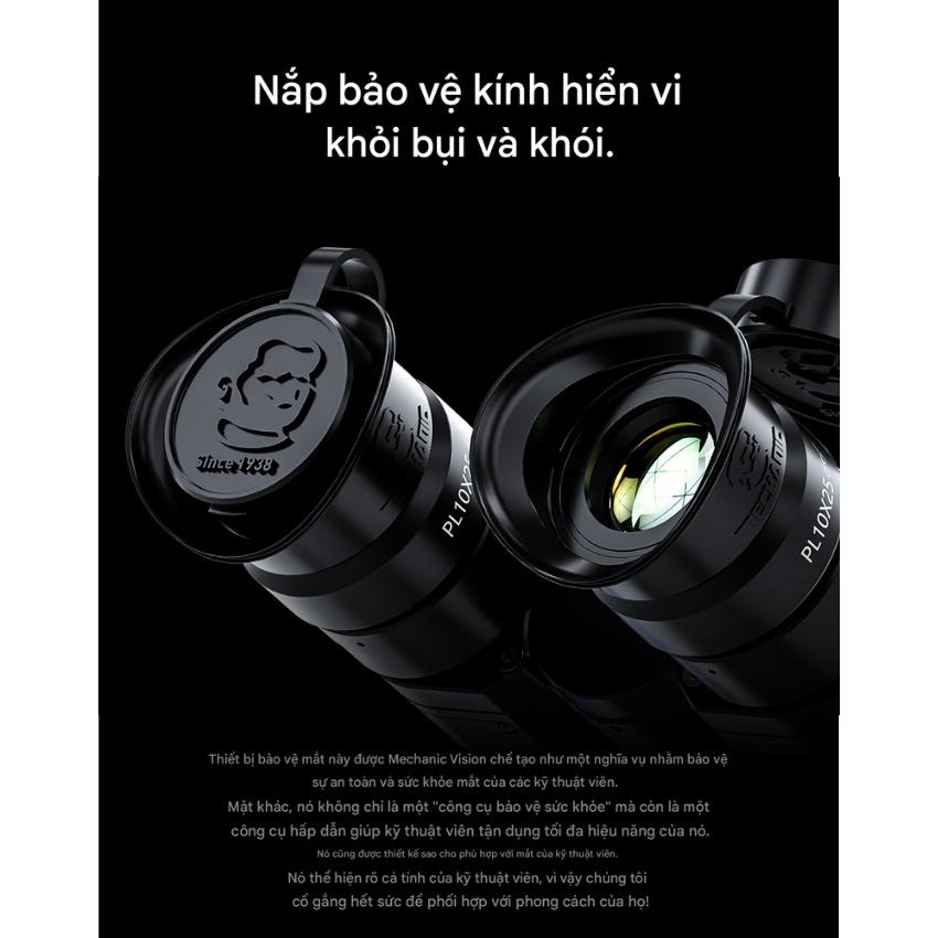 kinh hien vi mechanic robot smart eye (16) Kính hiển vi Mechanic Robot Smart Eye 3 mắt, phóng đại 45X