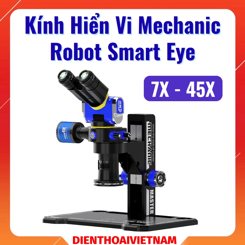 kinh hien vi mechanic robot smart eye - 1 Kính hiển vi Mechanic Robot Smart Eye 3 mắt, phóng đại 45X