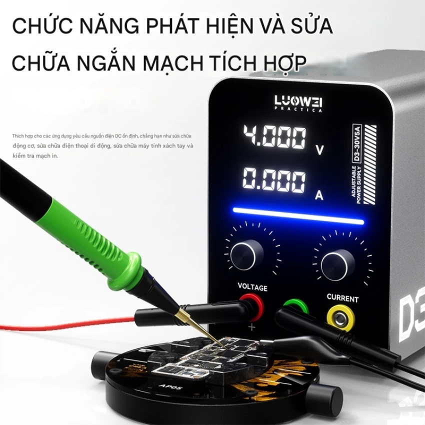 Máy cấp nguồn Luowei LW-D3 đồng hồ 30V 5A