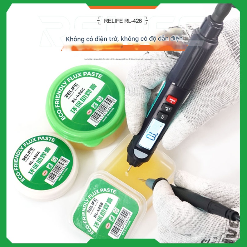 Mỡ hàn Relife RL426B hỗ trợ sửa điện thoại