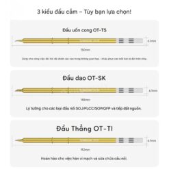 Mũi hàn Mechanic T12 Vàng Cong Thẳng Dao OT Series