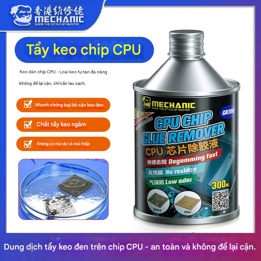 Nước tẩy keo CPU Mechanic GR300
