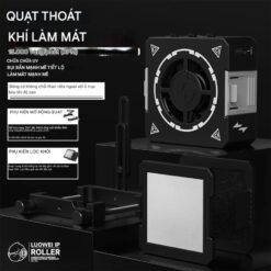 Quạt + Đèn UV Mini Luowei LW-CF01 hút khói, làm khô keo nhanh
