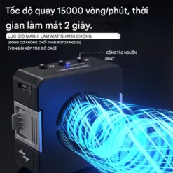 Quạt + Đèn UV Mini Luowei LW-CF01 hút khói, làm khô keo nhanh