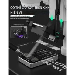 Quạt + Đèn UV Mini Luowei LW-CF01 hút khói, làm khô keo nhanh