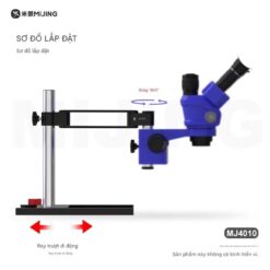 Tay xoay và ray trượt kính hiển vi Mijing MJ4010