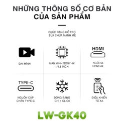 Camera HDMI Luowei LW-GK40 4K Kính Hiển Vi