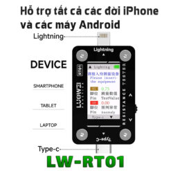 Mạch Test Chân Sạc Luowei LW-RT01 | 2 Cổng Type-C – Lightning