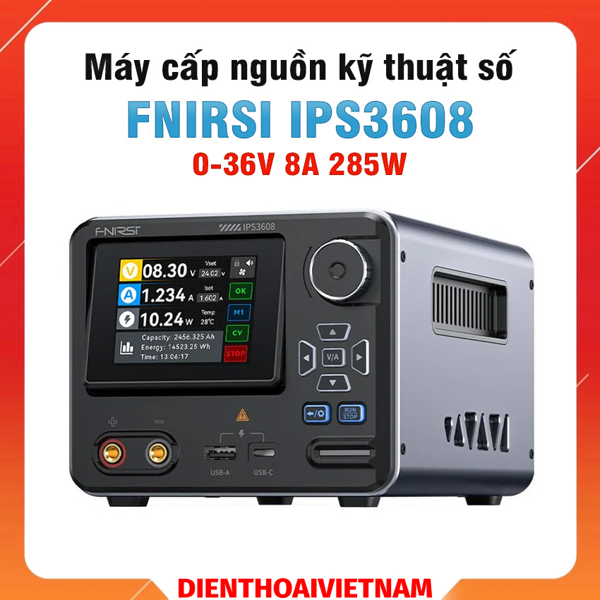May cap nguon FNIRSI IPS3608daidien Máy Cấp Nguồn FNIRSI IPS3608 – Nguồn DC 36V 8A 285W