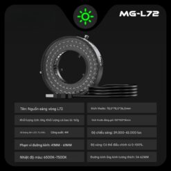 Đèn Led kính hiển vi Mastergo MG-L72 72 bóng siêu sáng