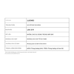 Kẹp điện thoại Luowei LW-319 kẹp bàn, tách lưng - xoay 360° đa năng