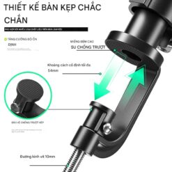 Kẹp điện thoại Luowei LW-319 kẹp bàn, tách lưng - xoay 360° đa năng