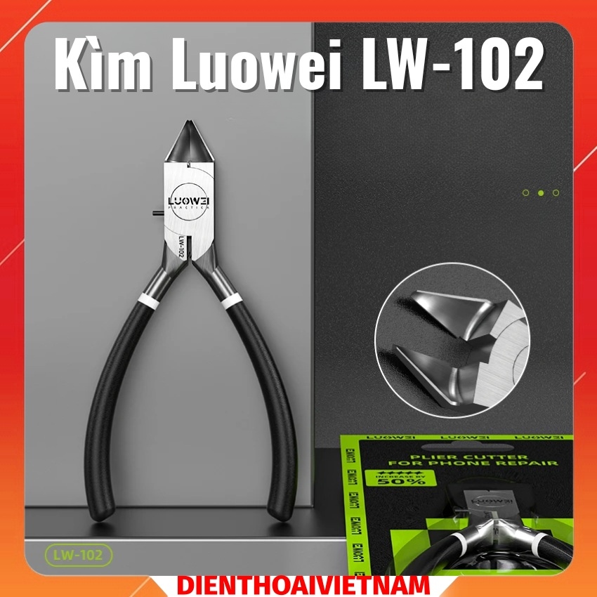 kim luowei lw-102 (2) Kìm Luowei LW-102 thiết kế nhỏ gọn, tiện lợi khi sử dụng
