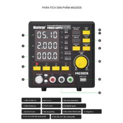 Máy cấp nguồn Mastergo MG30D5 đồng hồ 30V 5A