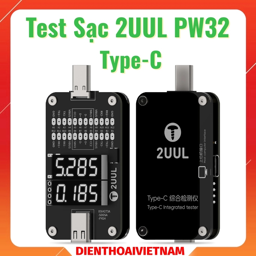 Test sạc 2UUL PW32 Type-C