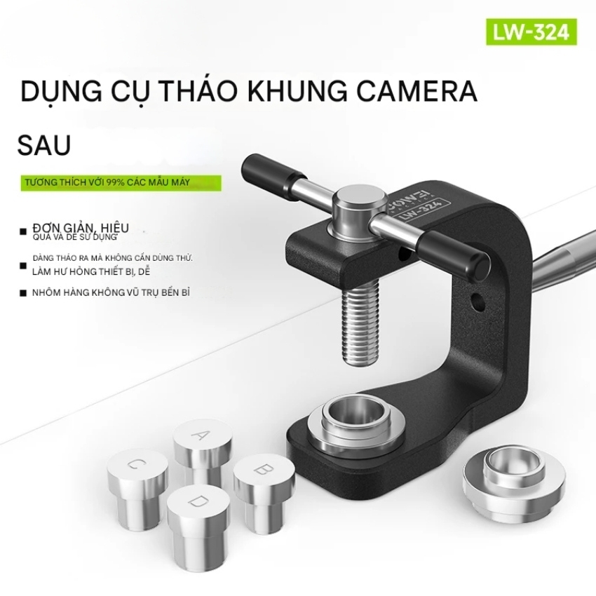 tool thao vien camera sau iphone luowei lw-324 - 9 Tool tháo viền camera sau iPhone Luowei LW-324