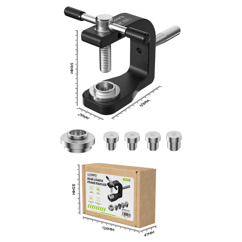 tool thao vien camera sau iphone luowei lw-324 - 9 Tool tháo viền camera sau iPhone Luowei LW-324