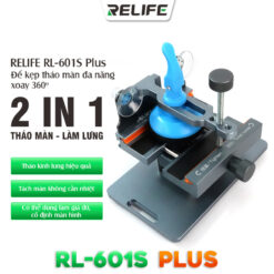 Đế kẹp RELIFE RL-601S Plus – Đế kẹp tháo màn, làm lưng xoay 360 độ
